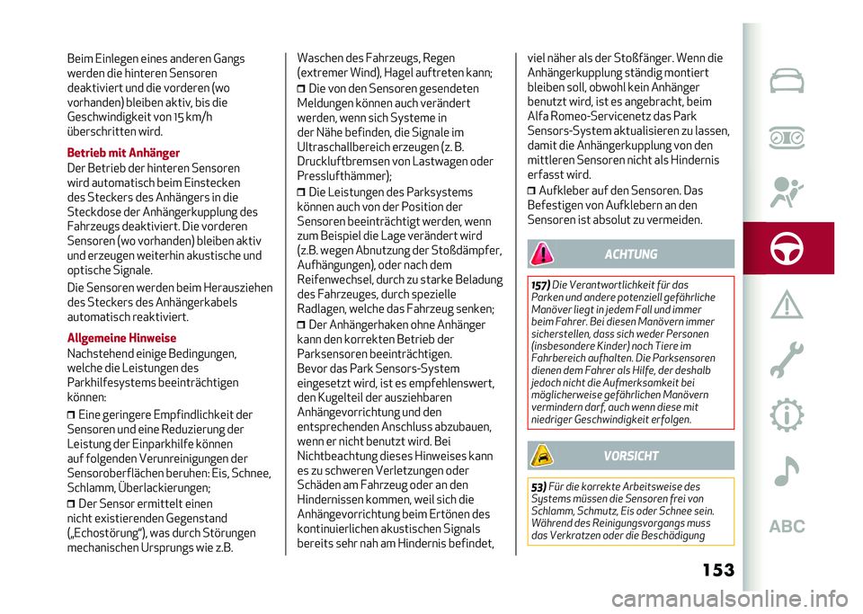 Alfa Romeo Giulia 2020  Betriebsanleitung (in German) �����	�� �,����	��	� �	���	�
 ����	��	� �0����
��	���	� ���	 �����	��	� ��	��
���	�
��	�����!��	�� ��� ���	 �!����	��	� �7��
�!�������	