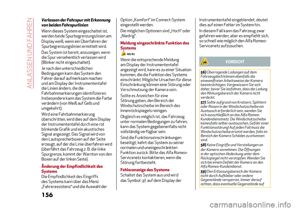 Alfa Romeo Giulia 2020  Betriebsanleitung (in German) ���1�-����,�1��@�1��� ��+��,�1
����
���1�����	 �
�� �-�����3�#� �%�&�$ �6��)��	�	�#�	�*
���	 �0��&�
��	 �-�����3�#��1�&�	�&��	
��	�� ���	�
�	�
 ��)�
��	� 