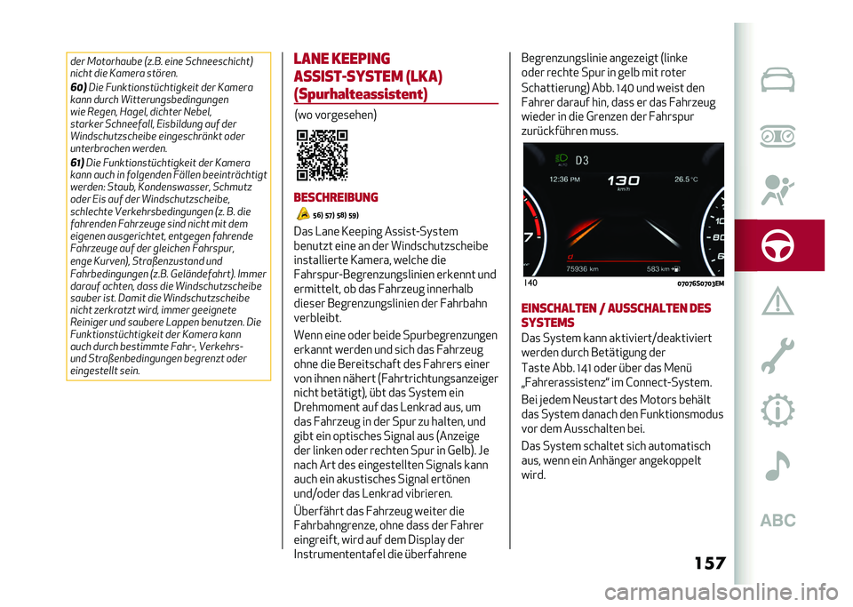 Alfa Romeo Giulia 2020  Betriebsanleitung (in German) ���	��� �.��������� �-� ��� ���
� ����
����������0
�
���� ��� �*����� ������
�
��"�
�/�� ���
�����
������������ ��� �*����