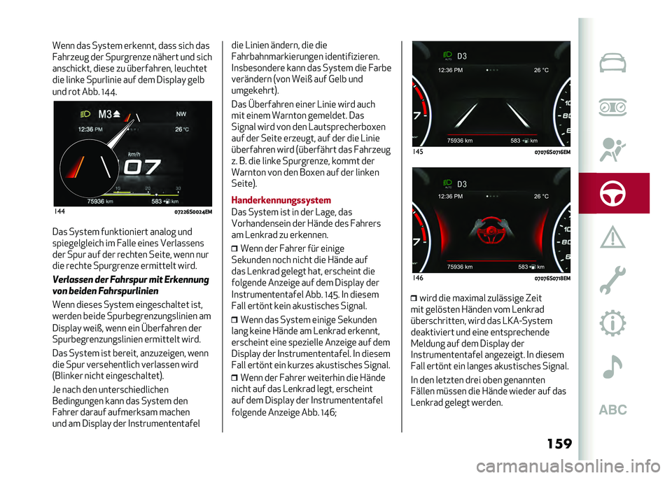 Alfa Romeo Giulia 2020  Betriebsanleitung (in German) �����	�� ���
 ��)�
��	� �	���	���� ���
�
 �
��&� ���
� �����	�� ��	� ��(�����	���	 ����	�� ��� �
��&�
���
�&���&��� ���	�
�	 �� �#��	���