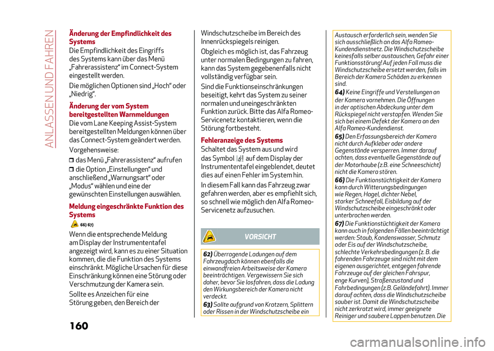 Alfa Romeo Giulia 2020  Betriebsanleitung (in German) ���1�-����,�1��@�1��� ��+��,�1
����4�
����	�
� ��� �,��%���
������&��� ���
��I�����
���	 �,��(�������&���	�� ��	�
 �,��������
��	�
 ��)�