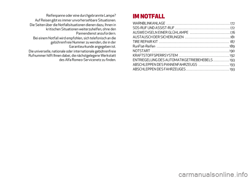 Alfa Romeo Giulia 2020  Betriebsanleitung (in German) 