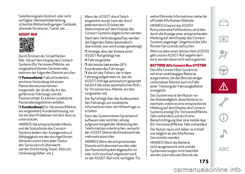 Alfa Romeo Giulia 2020  Betriebsanleitung (in German) ��	���	�� ��	� ����
��*�A����� ����
�&�
�	����	��	���	� �����	� ���� ��	� �����
�F�	��	���	�� ����&� ���#�&��	� ��	�
������&����
��	 