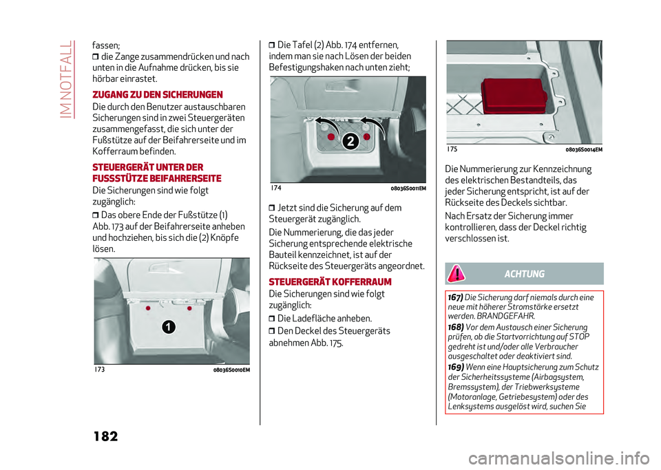 Alfa Romeo Giulia 2020  Betriebsanleitung (in German) ��
�.��1�6�*� ��-�-
��
� ���	 �"����	 ���
����	����#�&��	� ��� ���&�
����	� �� ���	 ��������	 ���#�&��	�� ���
 �
��	
��%���� �	�����
��	��
