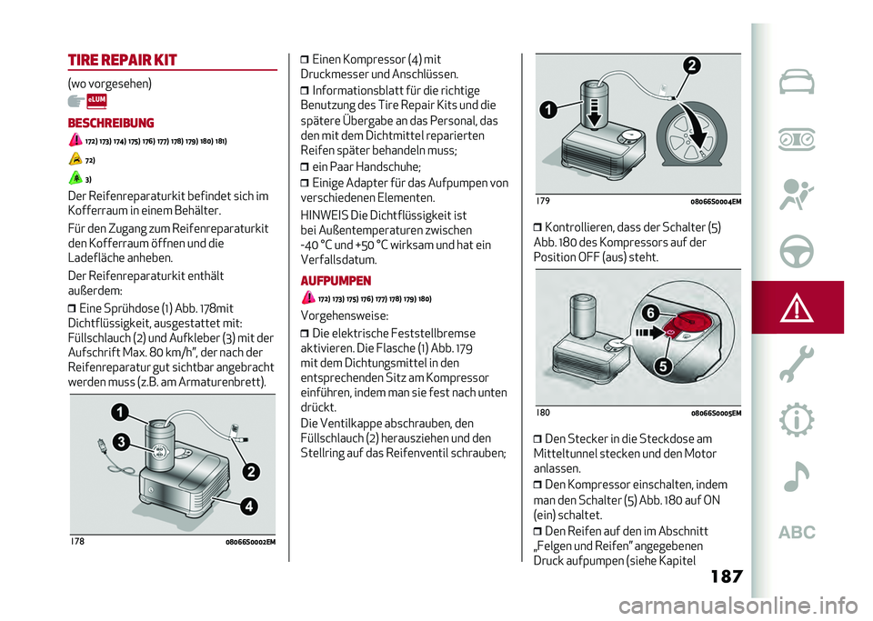Alfa Romeo Giulia 2020  Betriebsanleitung (in German) ��
�	���
� �
�����
 ���
�7�� �!����	�
�	��	��8
������
������	
�@�G�D�A �@�G�=�A �@�G�B�A �@�G�E�A �@�G�>�A �@�G�G�A �@�G�?�A �@�G�F�A �@�?�<�A �@�?�@�A
�G�D�A
�=�A
��	� �