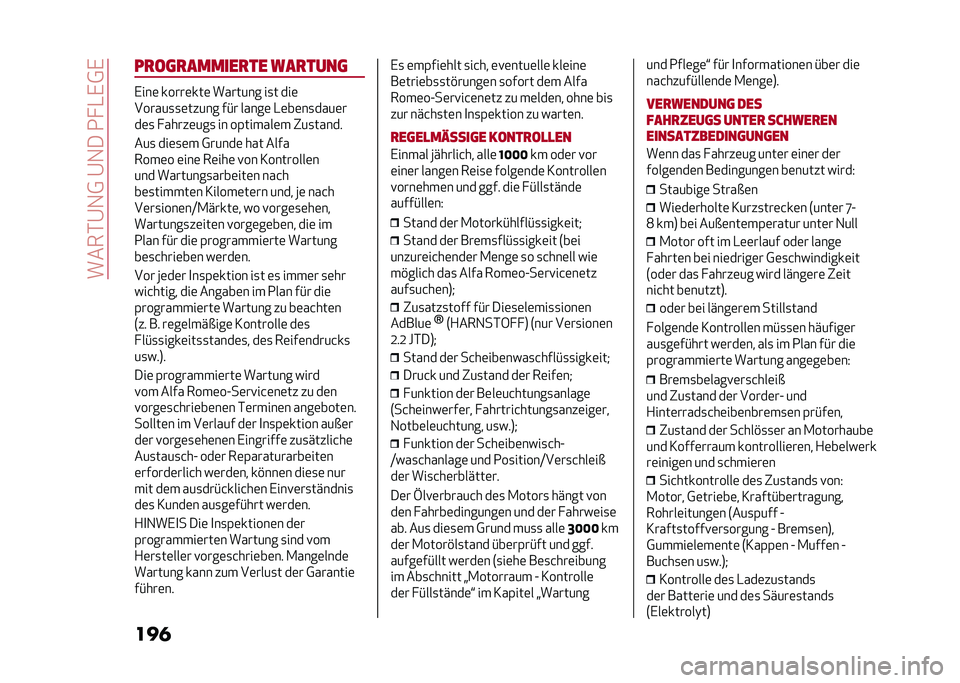 Alfa Romeo Giulia 2020  Betriebsanleitung (in German) �����*�@�1�0��@�1���2� �-�,�0�,
�����
��	�
������
�� ���
����	
�,���	 �����	���	 ������� ��
� ���	
������
�
�	����� ��#� �����	 �-�	��	��
�