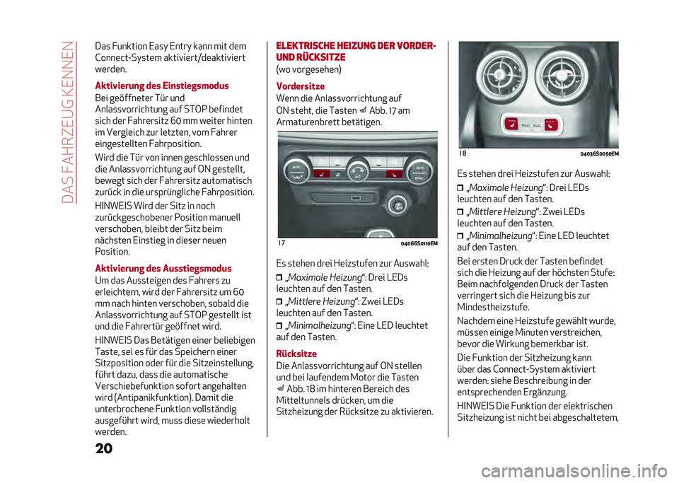 Alfa Romeo Giulia 2020  Betriebsanleitung (in German) ������ ��+��"�,�@�0��3�,�1�1�,�1
�����
 � ������� �,��
�) �,����) ���� ��� ��	�
�G����	�&��A��)�
��	� �����!��	���B��	�����!��	��
��	���	��
�