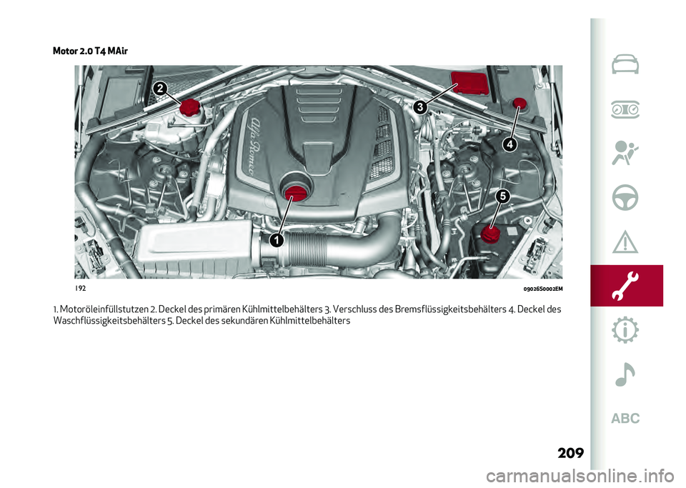 Alfa Romeo Giulia 2020  Betriebsanleitung (in German) ���
�:
��
�
�<�F�<�D�>��<�<�<�D�,�/
�L� �.�����%��	����#���
�����	� �;� ��	�&��	� ��	�
 �(������	� �3�#�������	���	�����	��
 �M� ��	��
�&����
�
 ��