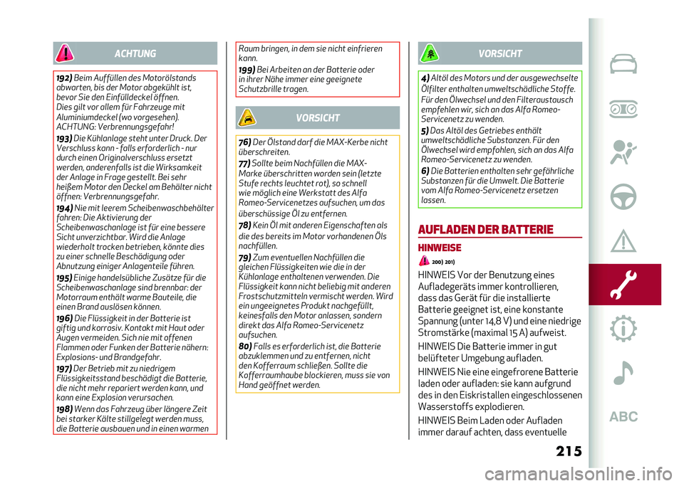 Alfa Romeo Giulia 2020  Betriebsanleitung (in German) ����������
��!�� ���� �%�����
�
��
 ��� �.������
����
��
��������
�! ��� ��� �.���� ��������
� ����!
���"�� ��� ���
 �5��
���