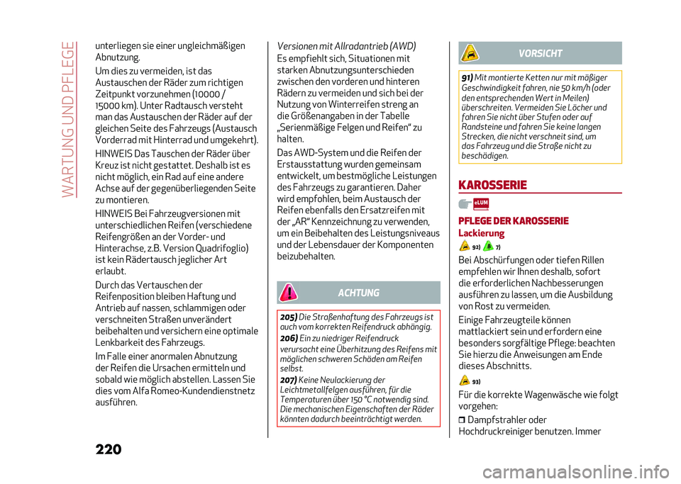 Alfa Romeo Giulia 2020  Betriebsanleitung (in German) �����*�@�1�0��@�1���2� �-�,�0�,
�������	����	��	� �
��	 �	���	� �����	��&����$���	�
����������
�@� ���	�
 �� �!�	���	���	�� ��
� ���
���
�