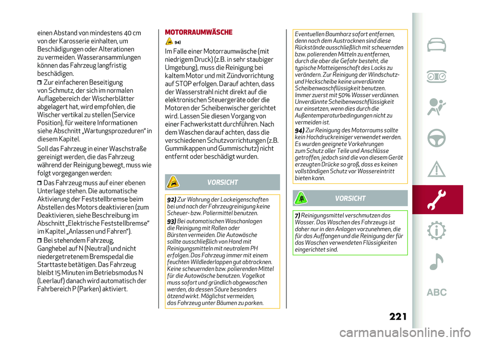 Alfa Romeo Giulia 2020  Betriebsanleitung (in German) ����	���	� ���
���� �!�� �����	�
��	��
 �N�= �&�
�!�� ��	� �3����
�
�	���	 �	�������	�� ��
��	�
�&���������	� ���	� ����	�������	�
�� �