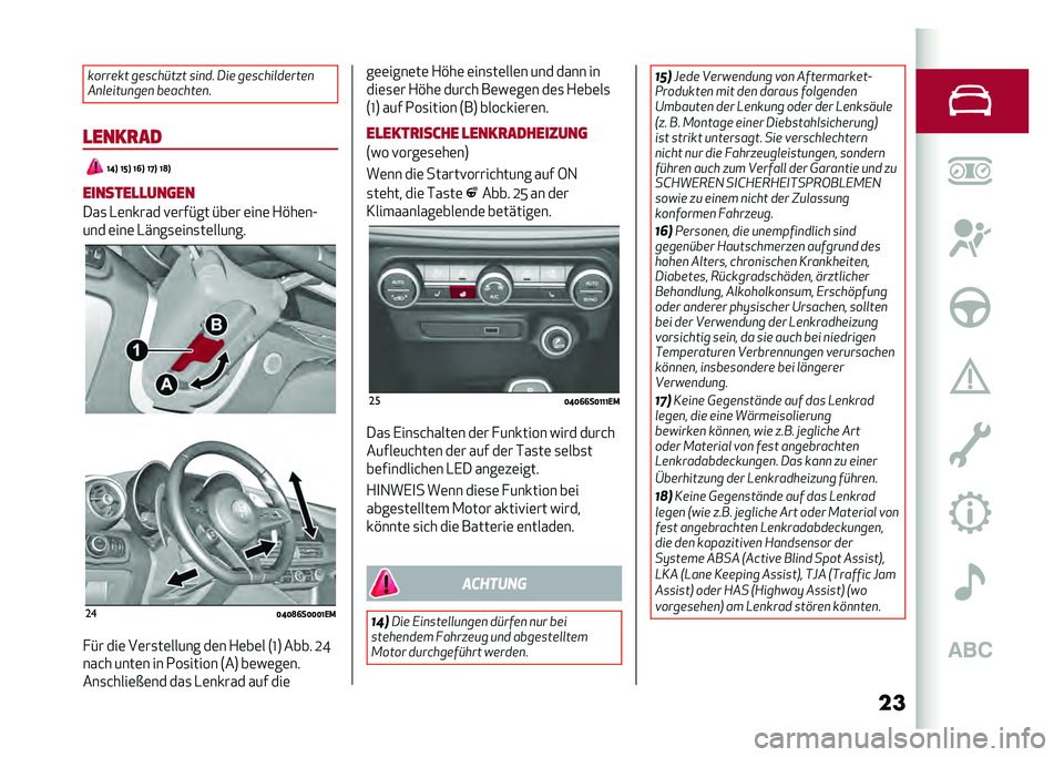 Alfa Romeo Giulia 2020  Betriebsanleitung (in German) ��������� �������� � ���
�� �/�� �������
������

�%�
�
�����
���
 ��������
�
�
����
�� �@�B�A �@�E�A �@�>�A �@�G�A �@�?�A
�������
�
���	��