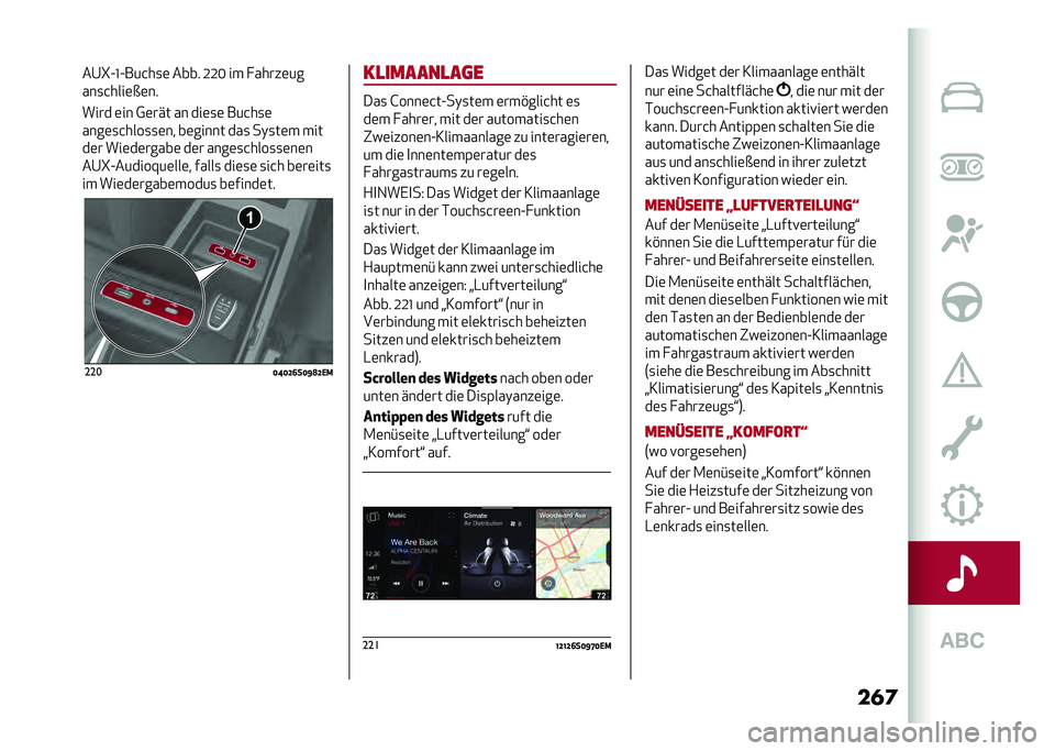Alfa Romeo Giulia 2020  Betriebsanleitung (in German)    	  @ I A L A   &   	       ; ; =           	  
    &    	 $ 	  
      	    0 	          	  	    &   	
    	  &      	     	         