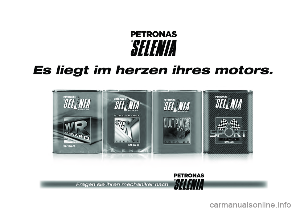 Alfa Romeo Giulia 2020  Betriebsanleitung (in German) Fragen sie ihren mechaniker nach
Es liegt im herzen ihres motors.  