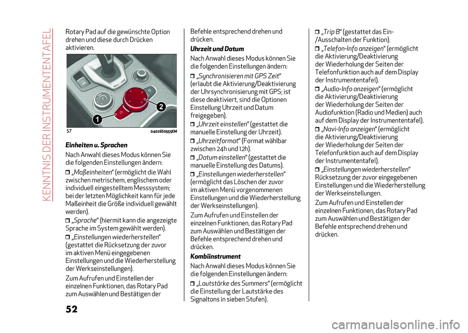 Alfa Romeo Giulia 2020  Betriebsanleitung (in German) ��3�,�1�1�*�1�
����,���
�1��*��@�.�,�1�*�,�1�*�� �,�-
��������) �2�� ��� ���	 ��	��#��
�&���	 �6�(����
���	��	� ��� ���	�
�	 ����&� ���#�&��	�
����