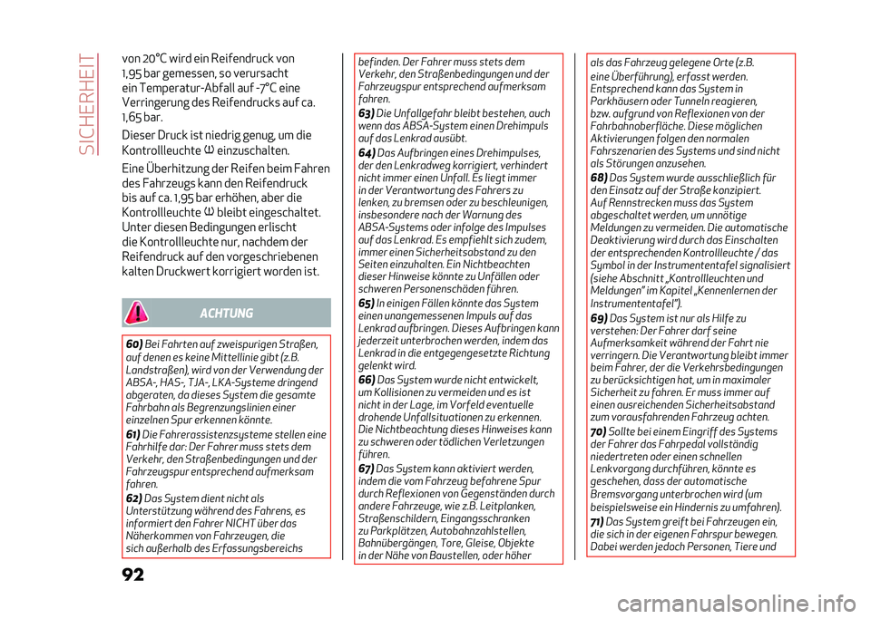 Alfa Romeo Giulia 2020  Betriebsanleitung (in German) ���
�G�+�,��+�,�
�*
���!�� �;�=�W�G ���� �	�� ��	���	�����&� �!��
�L��9�: ��� ��	��	�
�
�	�� �
� �!�	����
��&��
�	�� �*�	��(�	������A������ ��� �