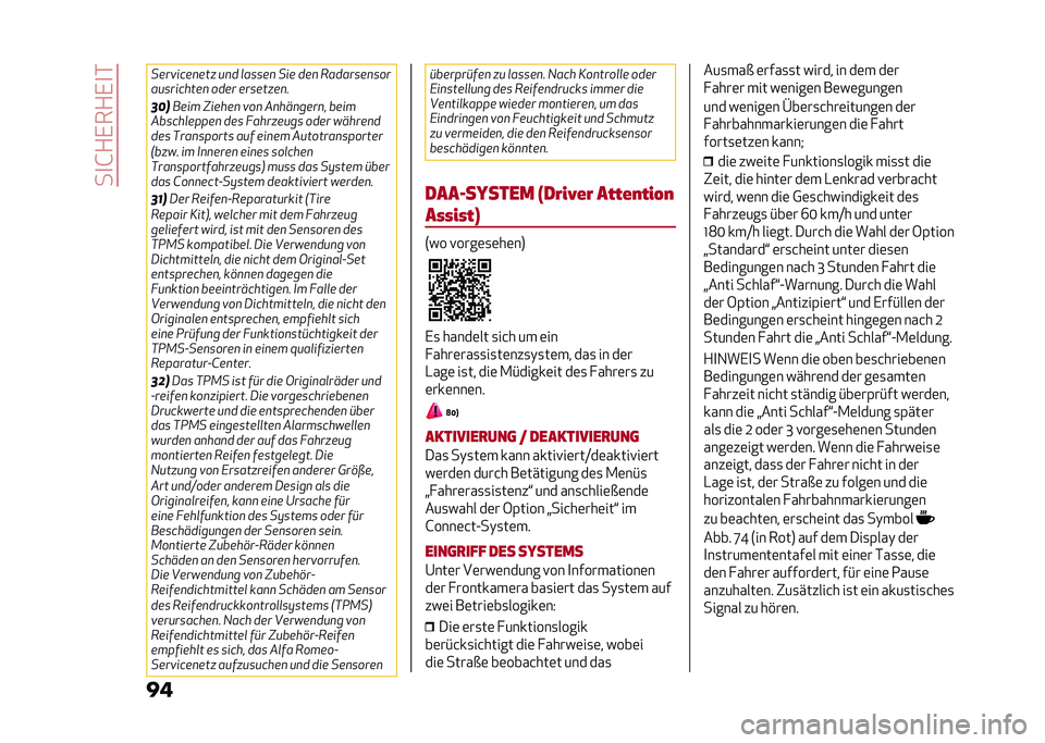 Alfa Romeo Giulia 2020  Betriebsanleitung (in German) ���
�G�+�,��+�,�
�*
�� ����"����
���  ��
� �
�����
 ��� ���
 �&�������
���
����������
 ���� ������ ��
�
��"�
���� �8�����
 �"��
 �%�
��