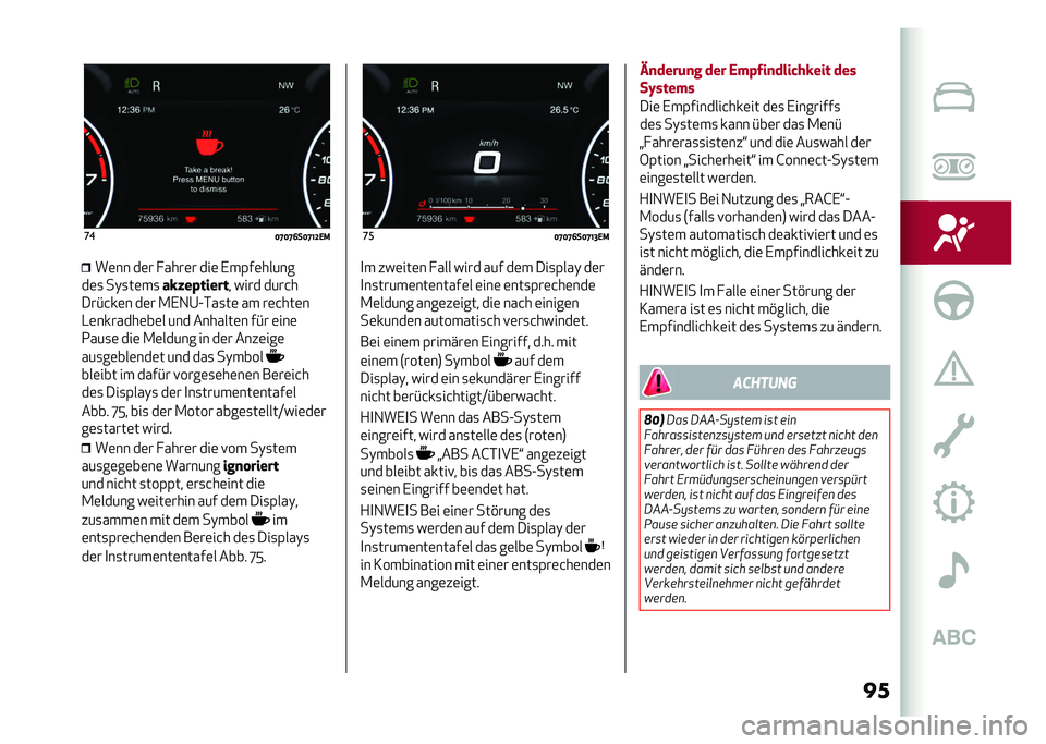 Alfa Romeo Giulia 2020  Betriebsanleitung (in German) ����
�<�G�<�G�>��<�G�@�D�,�/��	�� ��	� � ����	� ���	 �,��(��	�����
��	�
 ��)�
��	��
 ��&�"��%������ ���� ����&�
���#�&��	� ��	� �.�,�1�@�A�*��
��	 �