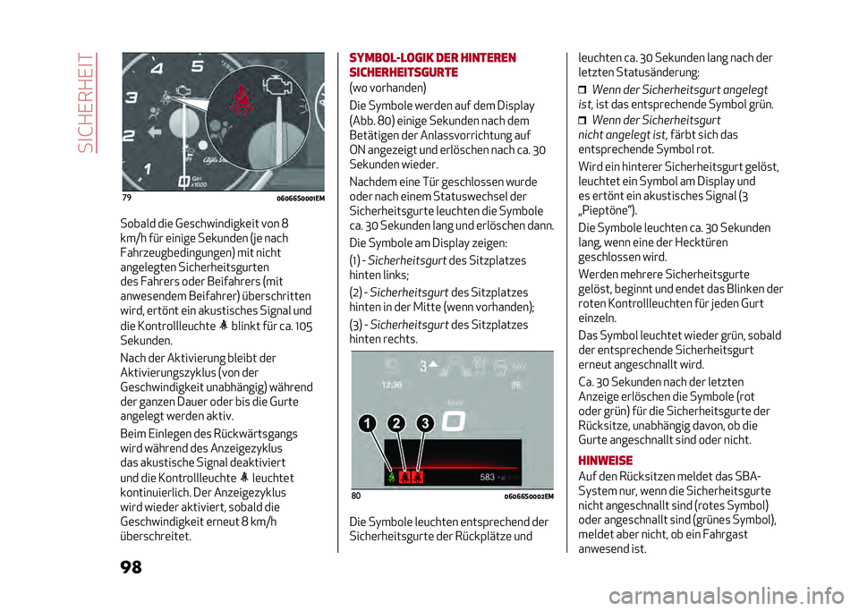 Alfa Romeo Giulia 2020  Betriebsanleitung (in German) ���
�G�+�,��+�,�
�*
��
 ��

�<�>�<�>�>��<�<�<�@�,�/
������ ���	 �0�	�
�&���������	�� �!�� �<
���B� ��#� �	�����	 ��	�����	� �7�F�	 ���&�
� �����	����