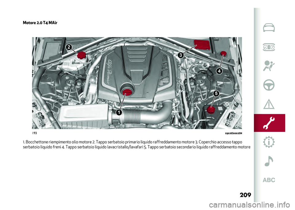 Alfa Romeo Giulia 2020  Manuale del proprietario (in Italian) ���
�3
��
�
�4�=�4�;�6��4�4�4�;��
�D� �������
�
��� ����
���
���
� ���� �
��
��� �0� �:�	��� �����	�
��� ����
�	��� ������� ��	�������	
