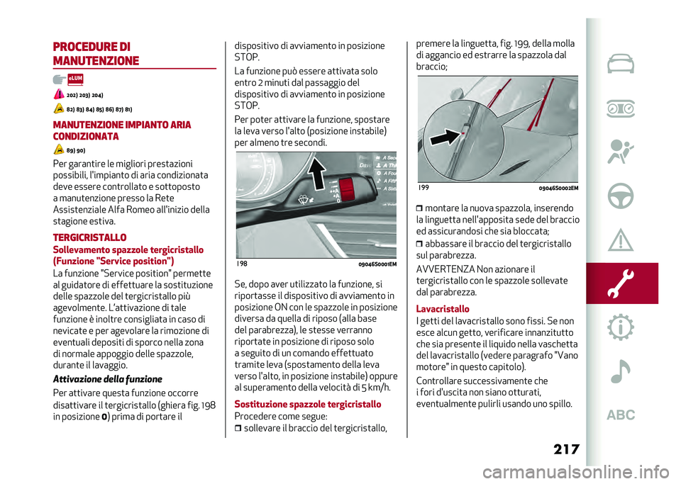 Alfa Romeo Giulia 2020  Manuale del proprietario (in Italian) ���	���	����
�� ��
���
�
���
���	�
�
�;�4�;�9 �;�4�5�9 �;�4�:�9
�7�;�9 �7�5�9 �7�:�9 �7�<�9 �7�6�9 �7�@�9 �7�8�9
���
�
���
���	�
� ������
��	 ����
��	�
�����	�
