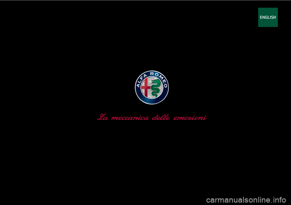 Alfa Romeo Giulietta 2020  Owners Manual ENGLISH 