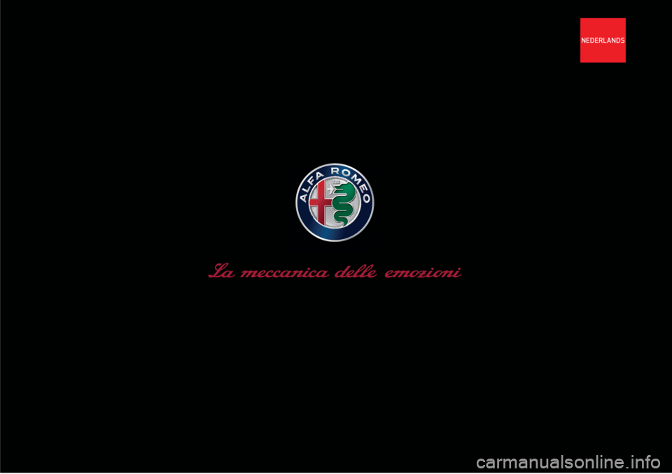 Alfa Romeo Giulietta 2019  Handleiding (in Dutch) NEDERLANDS 