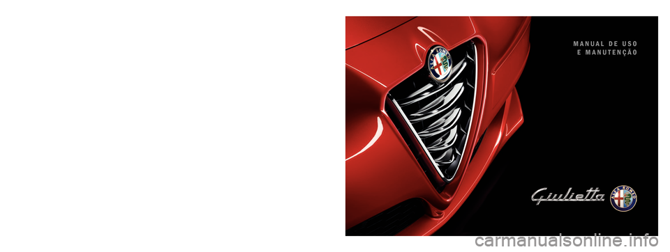 Alfa Romeo Giulietta 2016  Manual do proprietário (in Portuguese) 