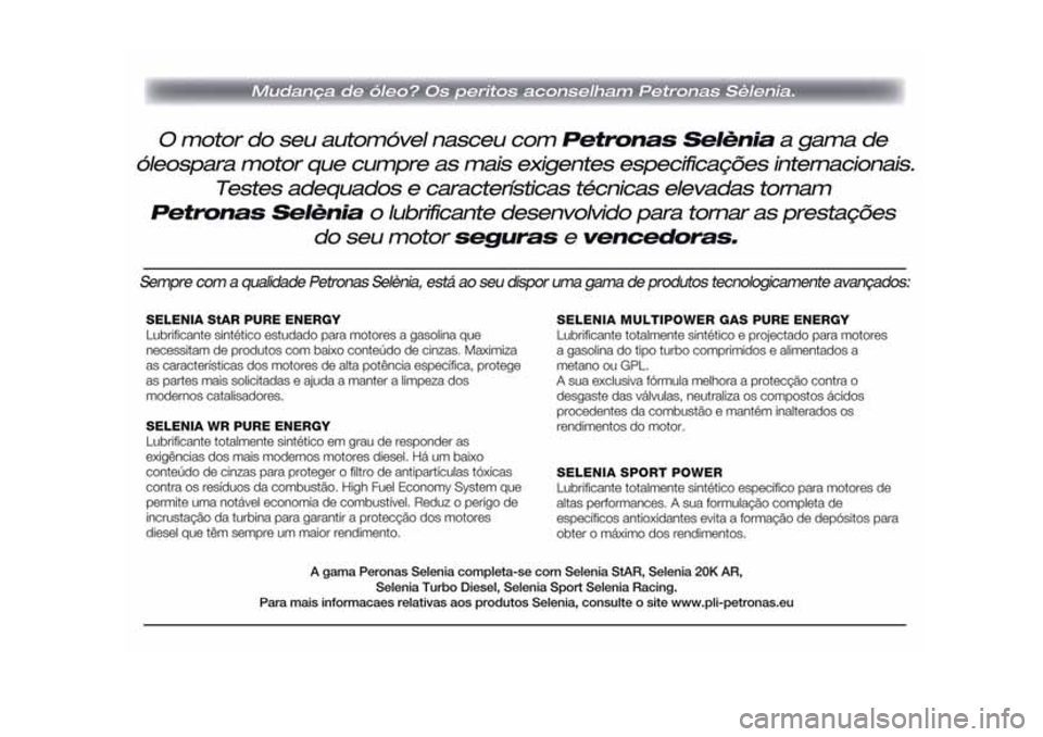 Alfa Romeo Giulietta 2016  Manual do proprietário (in Portuguese) 