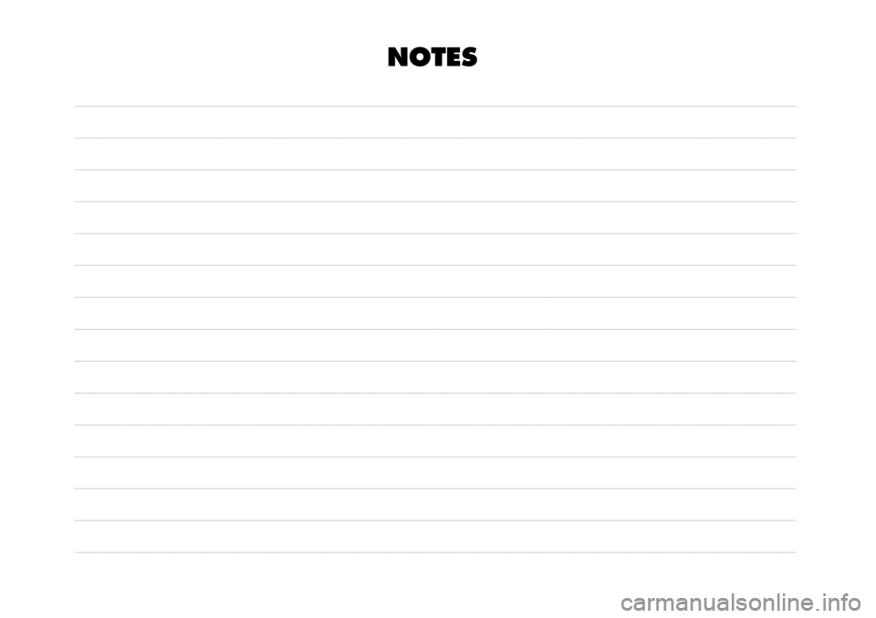 Alfa Romeo Giulietta 2015  Owners Manual NOTES 