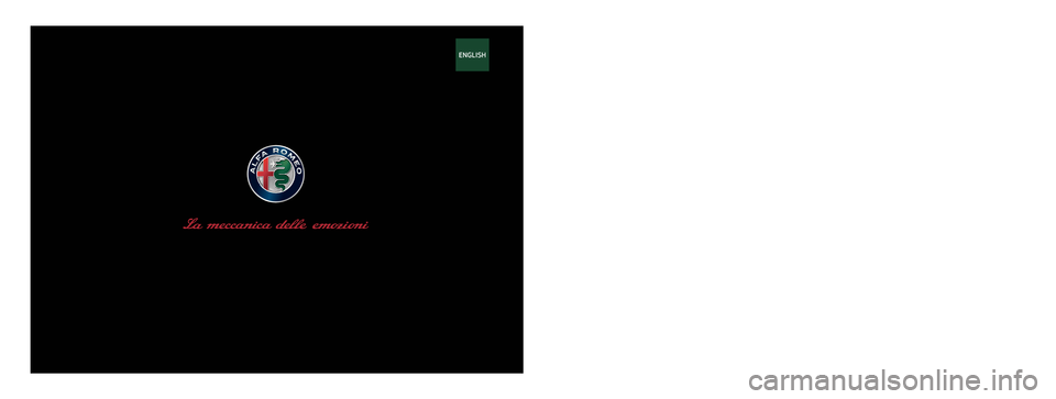 Alfa Romeo MiTo 2017  Owners Manual OWNER HANDBOOK
ENGLISH 