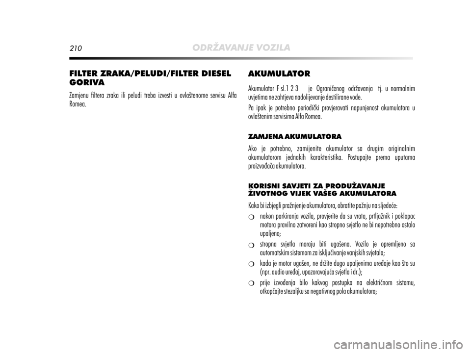 Alfa Romeo MiTo 2017  Vodič za korisnike (in Croatian) 