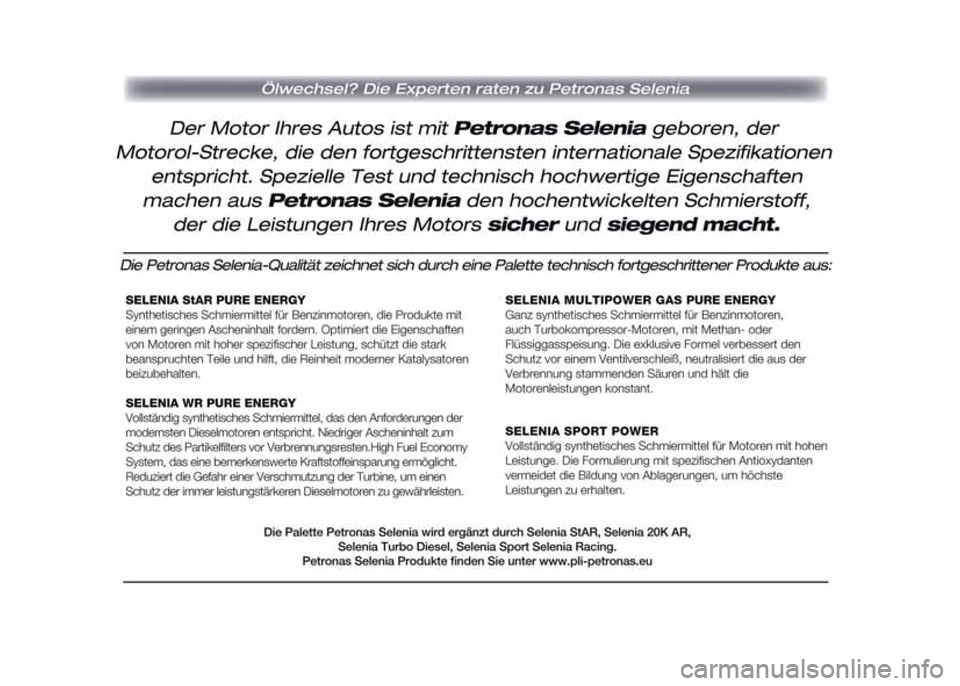 Alfa Romeo MiTo 2016  Betriebsanleitung (in German) 