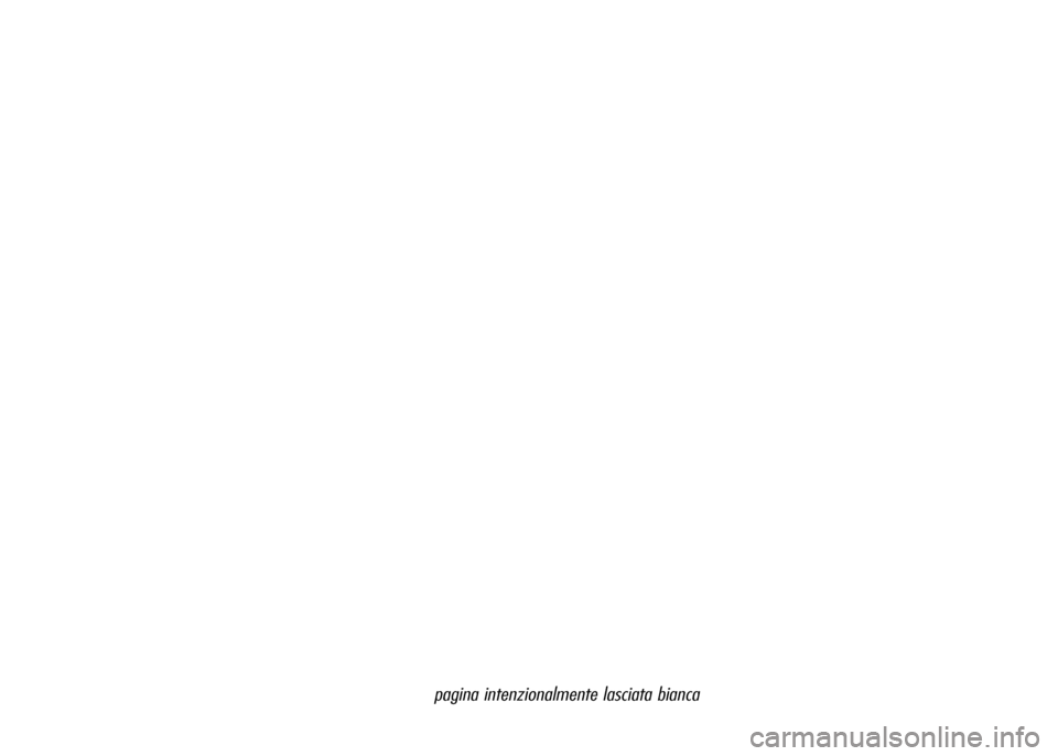 Alfa Romeo MiTo 2015  Manuale del proprietario (in Italian) pagina intenzionalmente lasciata bianca 
