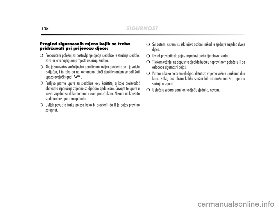 Alfa Romeo MiTo 2014  Vodič za korisnike (in Croatian) 