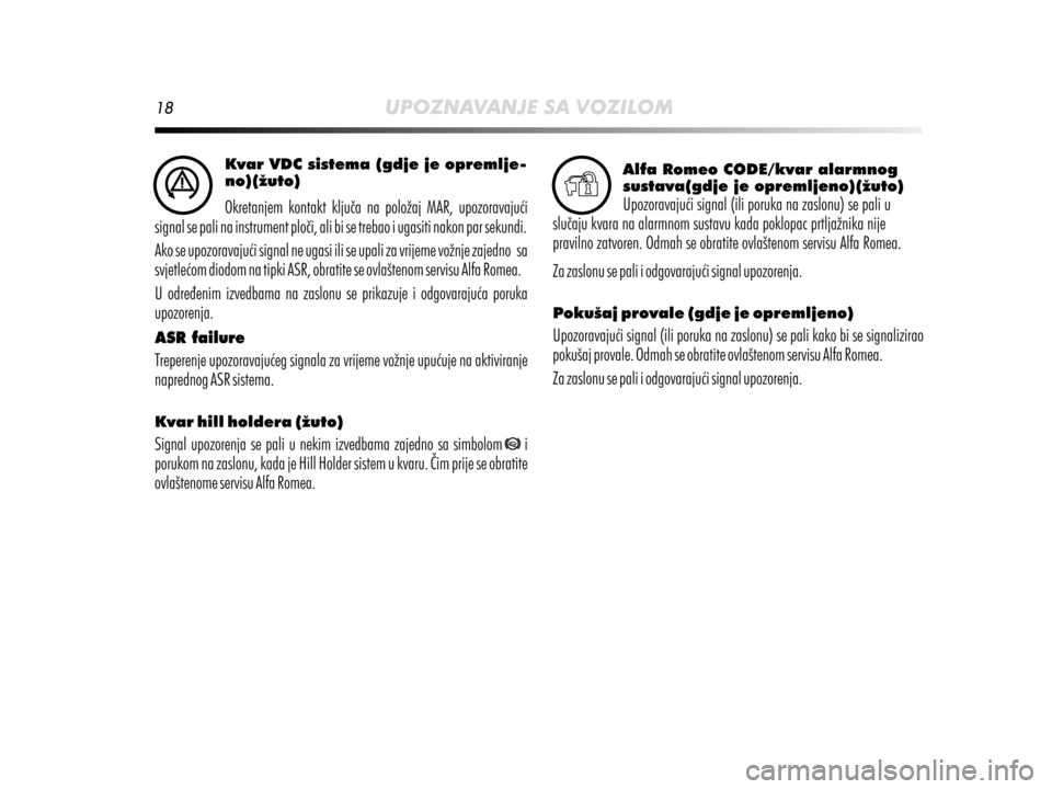 Alfa Romeo MiTo 2014  Vodič za korisnike (in Croatian) 