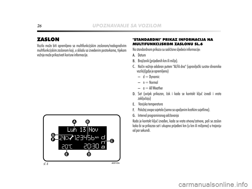 Alfa Romeo MiTo 2014  Vodič za korisnike (in Croatian) 