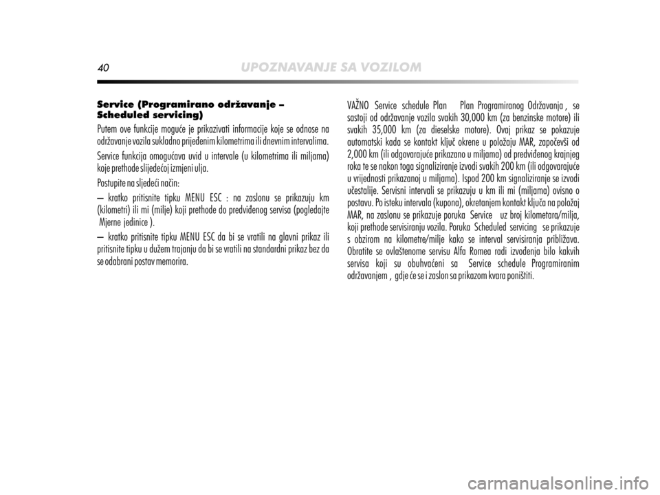 Alfa Romeo MiTo 2014  Vodič za korisnike (in Croatian) 