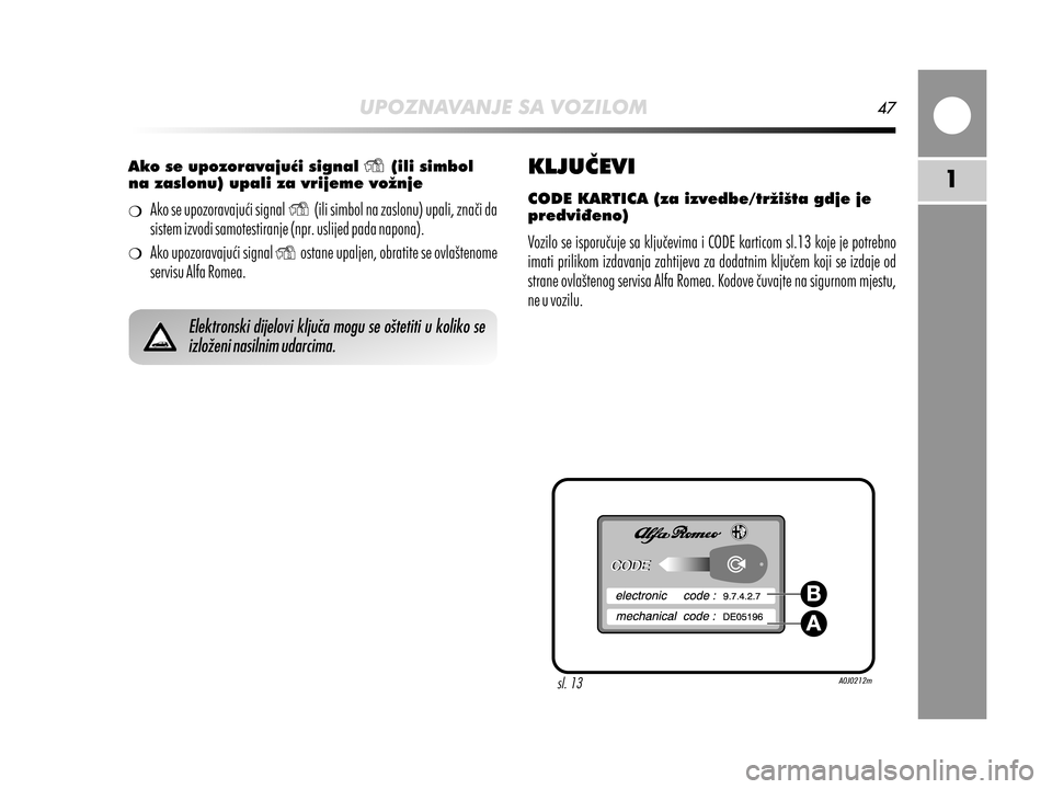 Alfa Romeo MiTo 2014  Vodič za korisnike (in Croatian) 