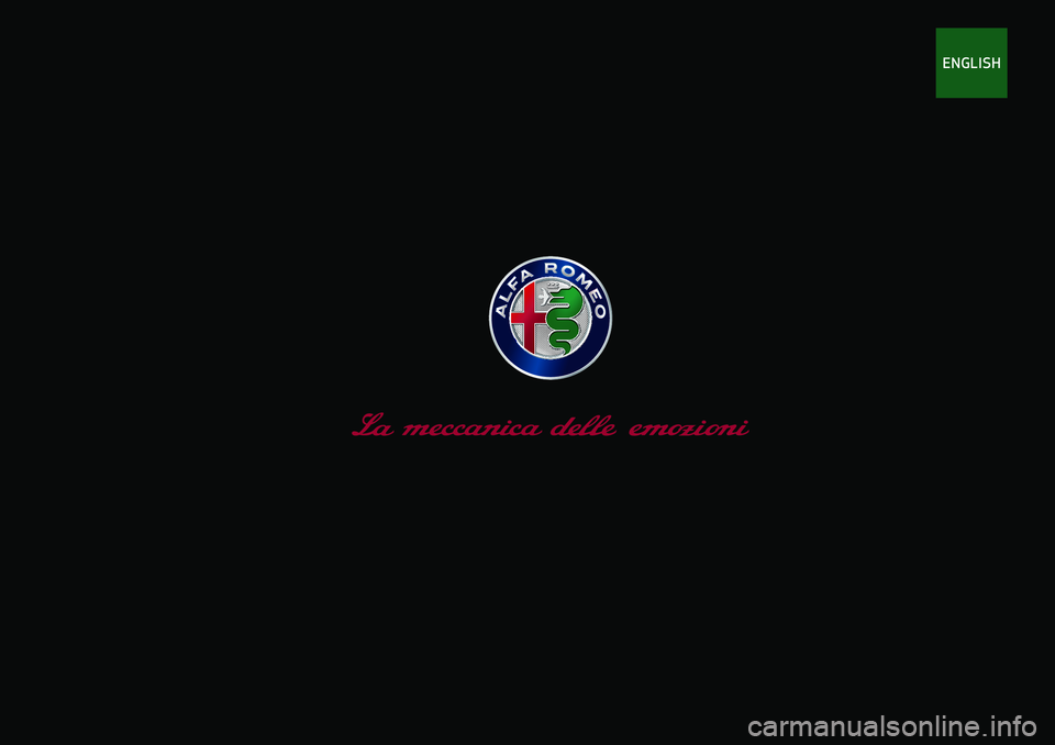 Alfa Romeo Stelvio 2020  Owners Manual ENGLISH 