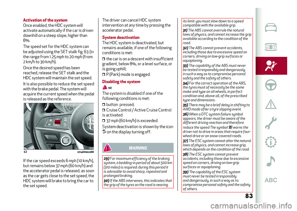 Alfa Romeo Stelvio 2020  Owners Manual �
����	����	��
� �
�# �	�� ��&��	��
�,�
�� ��
������ ��� ��3�& ������ ��	��
����	���� ��������	����� �	� ��� ��� �	� ���	���
����
