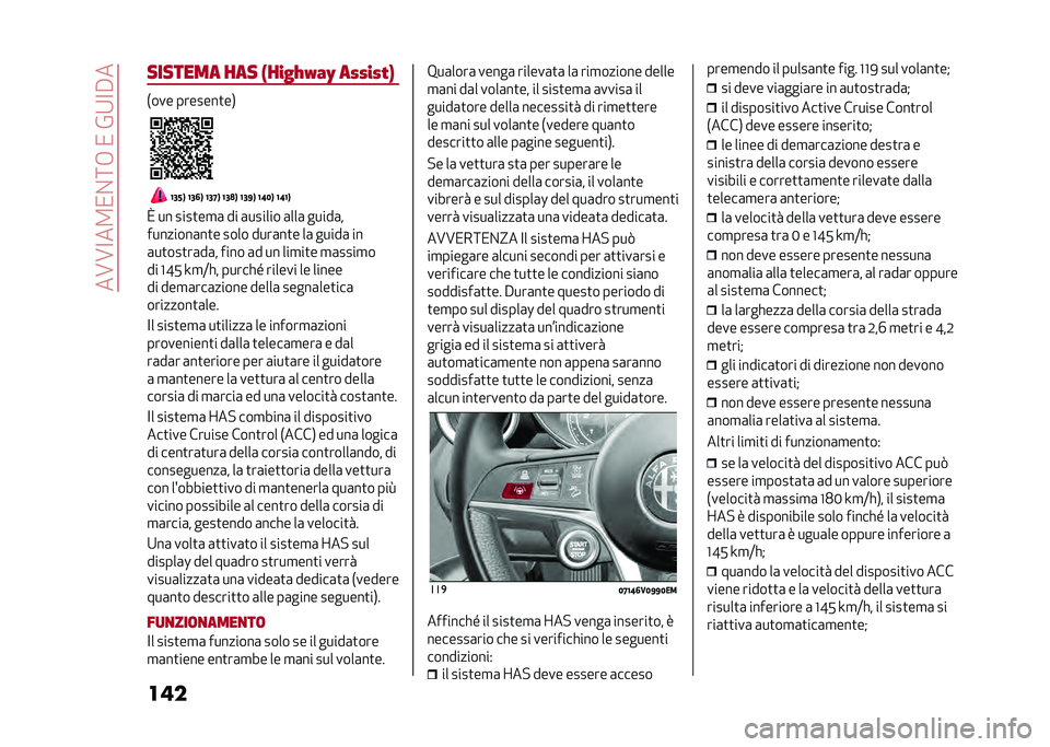 Alfa Romeo Stelvio 2020  Manuale del proprietario (in Italian) ���A�A�<��2�/�%�:�+��/��&�9�<�#�
���������� ��� ��� �0�1�;�,�2 ���� ��.�&
�*��� �������
��,
�8�5�<�9 �8�5�6�9 �8�5�@�9 �8�5�7�9 �8�5�=�9 �8�:�4�9 �8�:�8�9
�> �� �