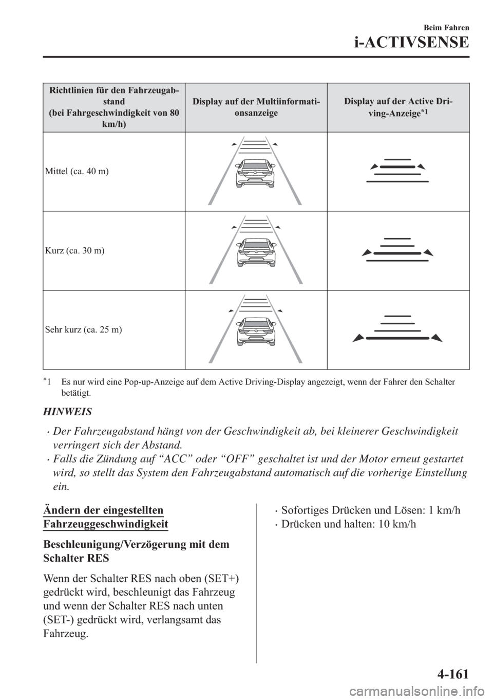 MAZDA MODEL 3 HATCHBACK 2019  Betriebsanleitung (in German) �5�L�F�K�W�O�L�Q�L�H�Q��I�
