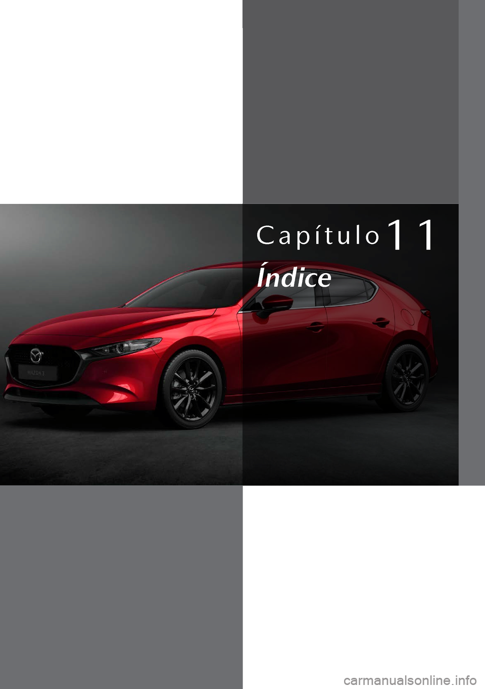 MAZDA MODEL 3 HATCHBACK 2019  Manual do proprietário (in Portuguese) Capítulo11
Índice  
