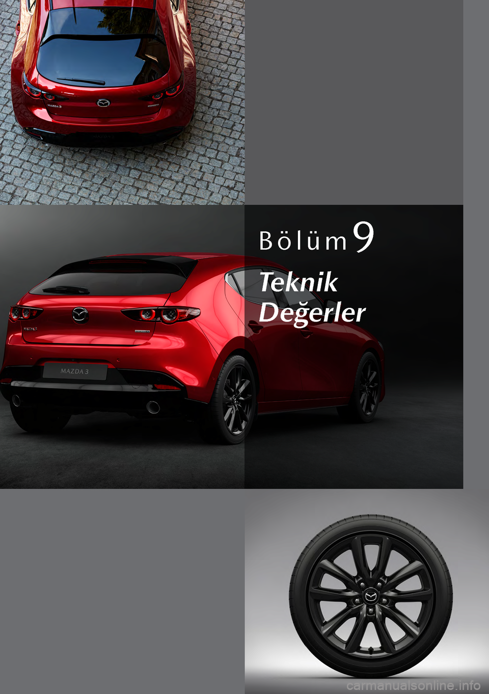 MAZDA MODEL 3 HATCHBACK 2019  Kullanım Kılavuzu (in Turkish) Bölüm9
Teknik 
Değerler  