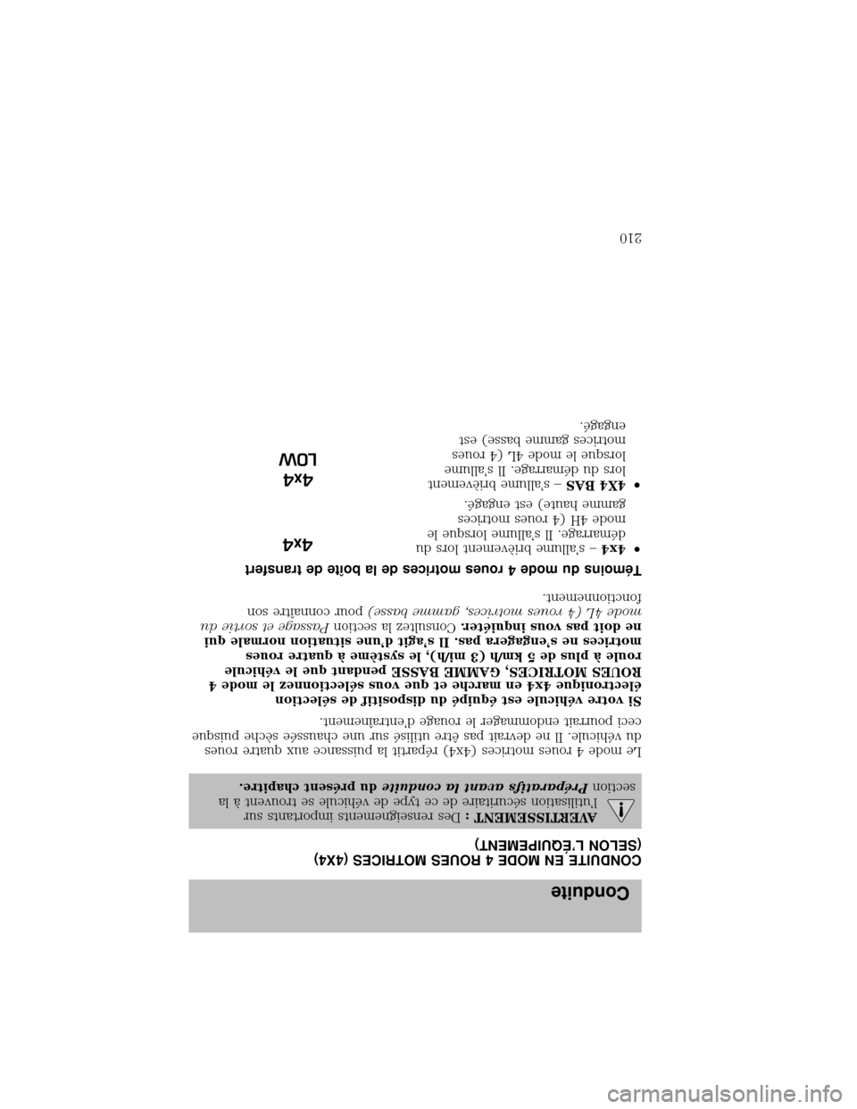 MAZDA MODEL B-SERIES 2010  Owners Manual (in English) 