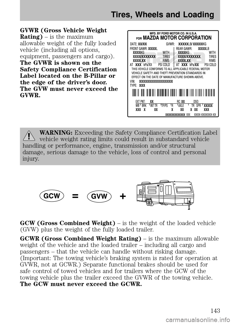 MAZDA MODEL B2300 TRUCK 2009  Owners Manual (in English) 