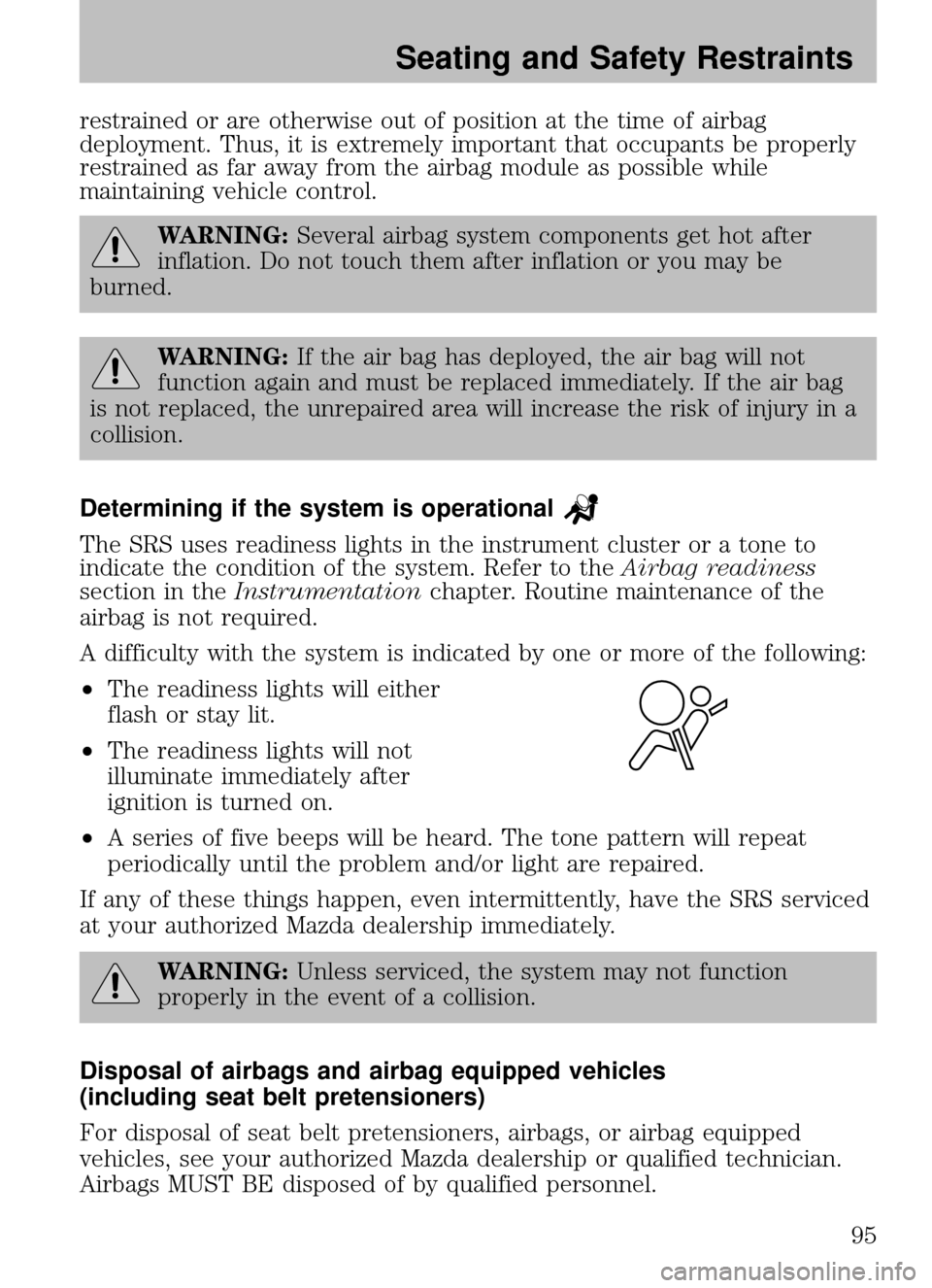 MAZDA MODEL B2300 TRUCK 2009  Owners Manual (in English) 