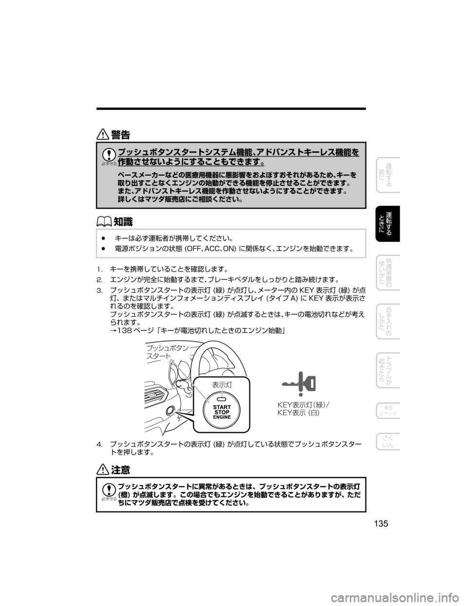 MAZDA MODEL CX-5 2018  取扱説明書 (in Japanese) /


