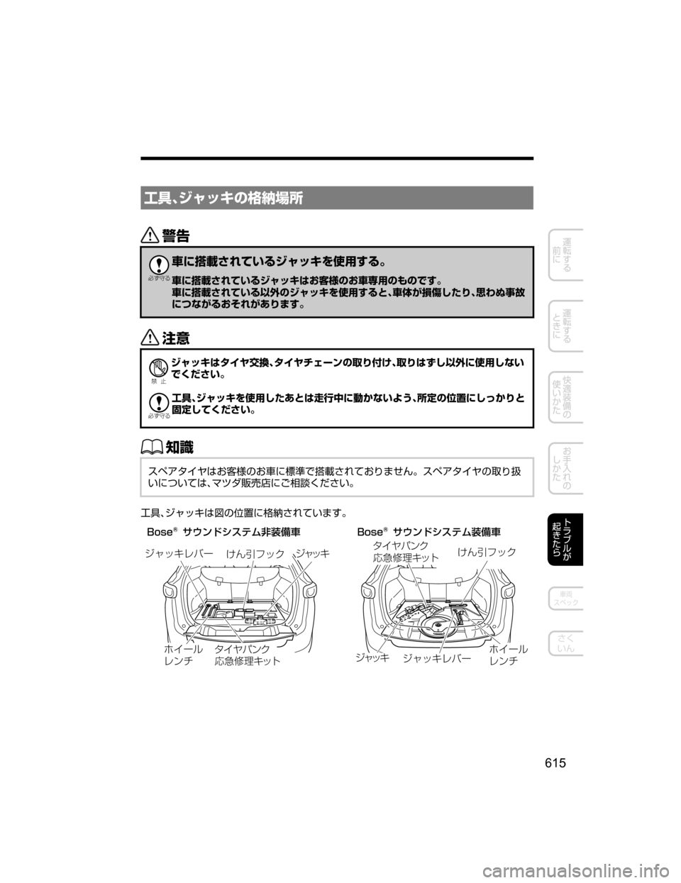 MAZDA MODEL CX-5 2018  取扱説明書 (in Japanese) »éJ´ß¿©w¨ò	Ô	t
/

